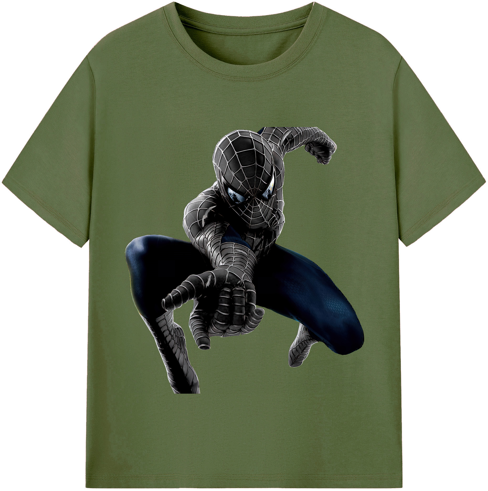 （画像用） Spider Man スパイダーマン 綿100％半袖Tシャツ（フロントプリント）